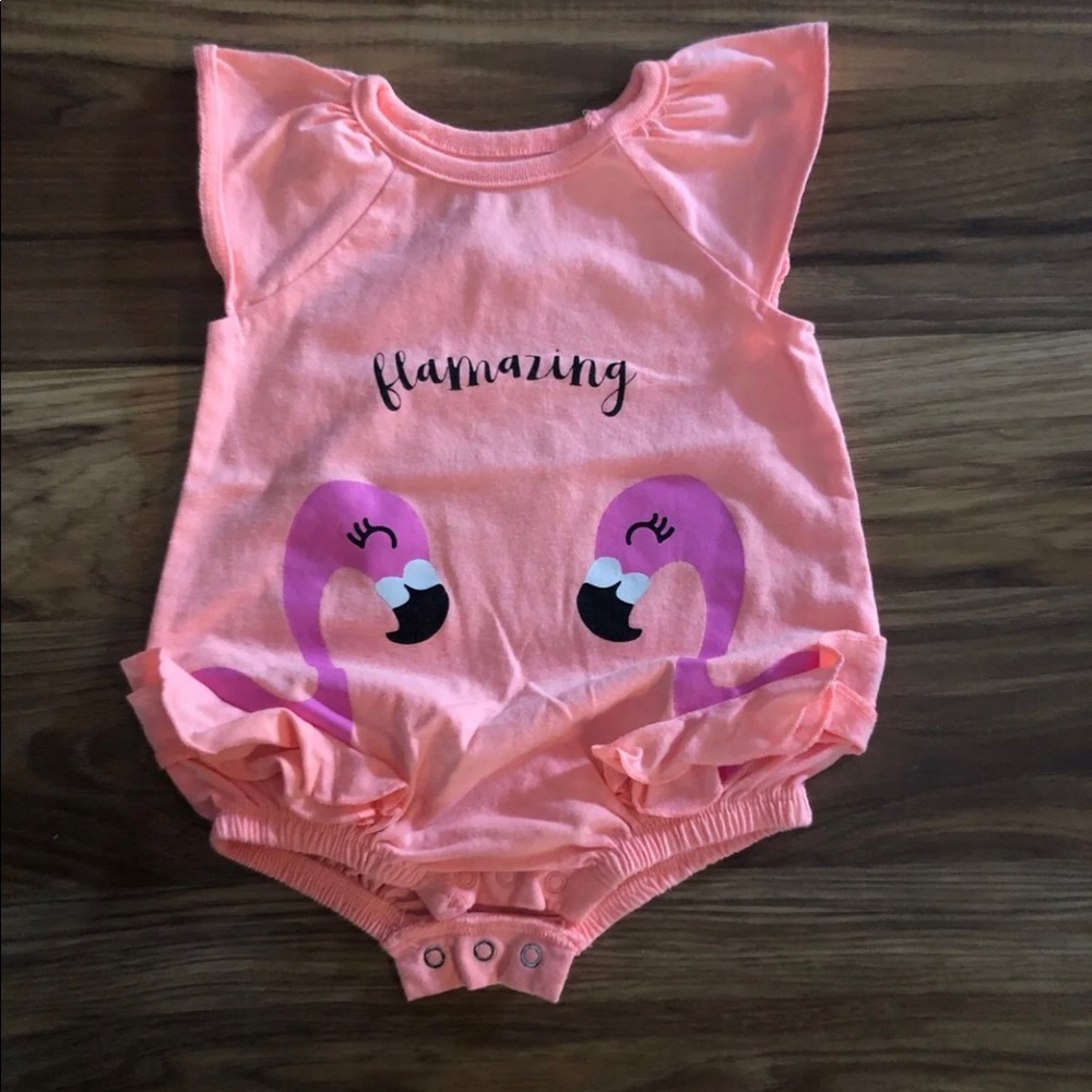 🦩Flamazing 🦩 Onesie 6M